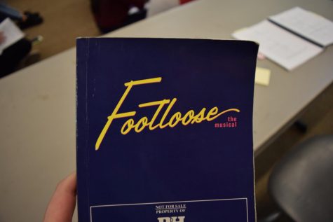 A copy of the script for Sage Creek’s upcoming performance of the musical Footloose.
