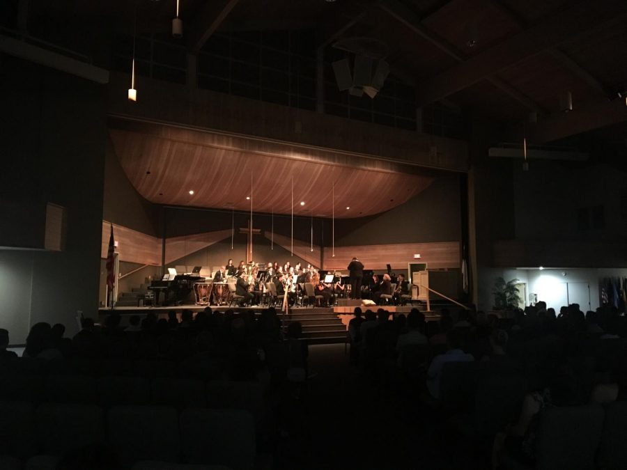 SCHS orchestra performing ¨The Labyrinth and the Mad King.¨ 