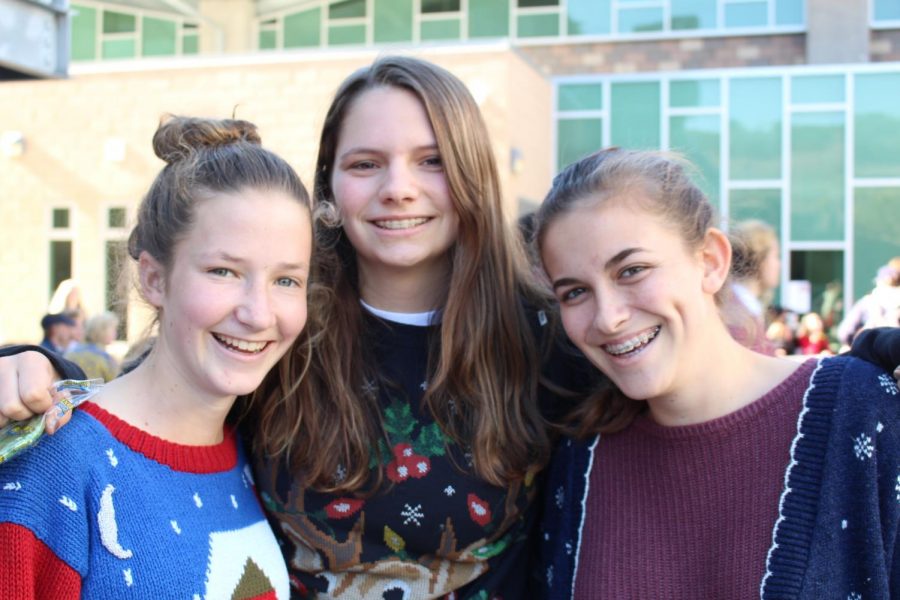 On the last day of school before winter break, students demonstrated their holiday spirit by showing off their ugliest Christmas sweater.
