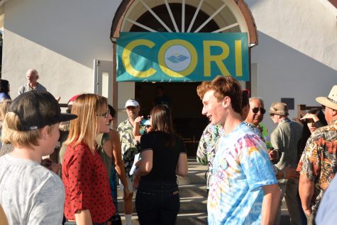 Cori Schumacher speaks to a community member at the “Cori for Carlsbad” volunteer rally for her mayoral campaign January 28, 2018. Schumacher announced her candidacy for Carlsbad mayor on January 7, 2018 on Twitter and YouTube.