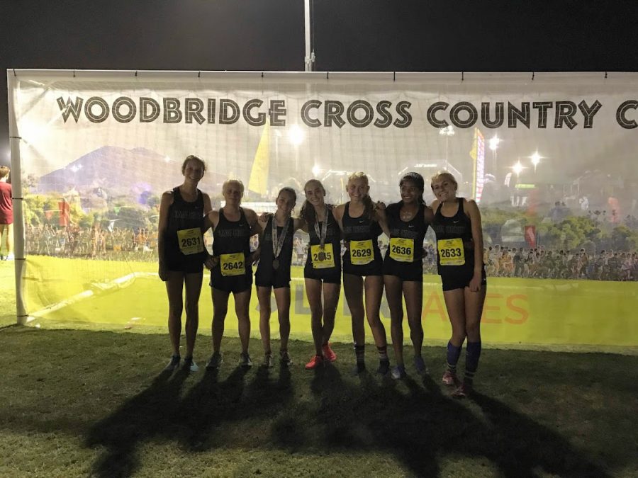  Sage Creek’s cross country team traveled to the Woodbridge Country Classic Invitational up in Norco, California this past Saturday evening. This being their second race of the seasons, the team divided up and competed in nine different races throughout the night.