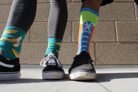 Both students and staff showed their spirit throughout the week. Crazy socks were seen everywhere on campus during this spirit day.