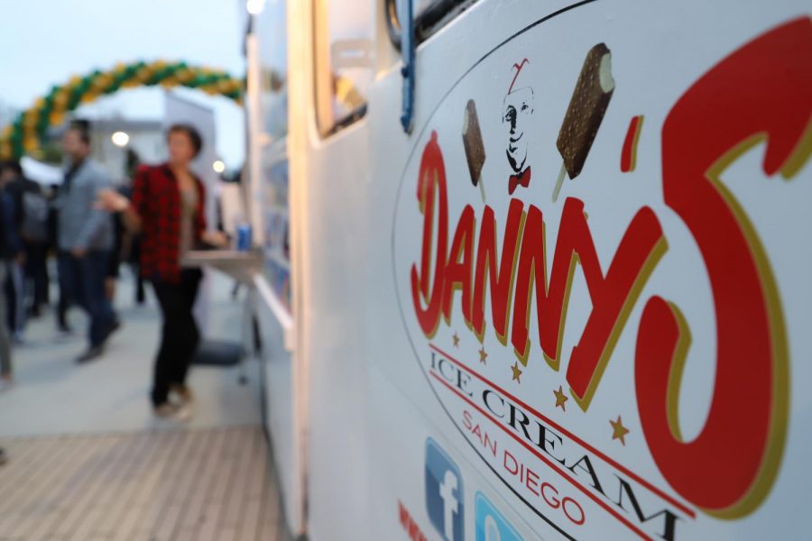 Students line up to get a tasty treat from Danny’s Ice Cream Truck. The Hoopcoming Carnival was packed with food trucks and stands filled with a variety of food for everyone’s cravings. 