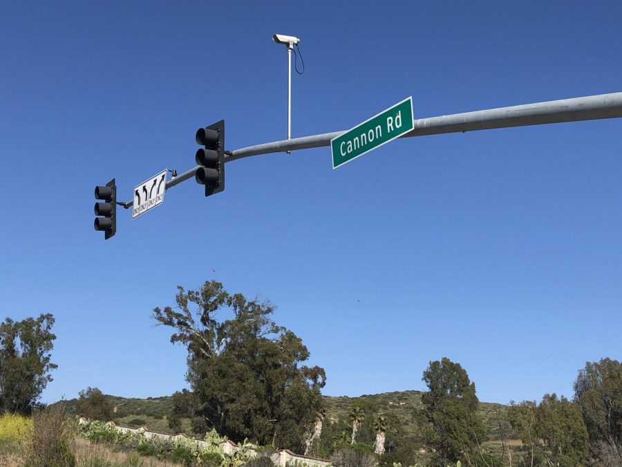 The corner of College and Cannon is passed through by many students and commuters every day. The sign and street name of Cannon Road has been a staple in the Carlsbad transit system for several years.