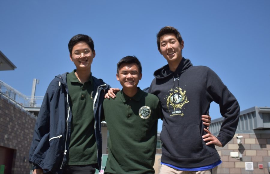All three academic achievers have been close friends since the start of high school. This achievement has only brought them closer together.