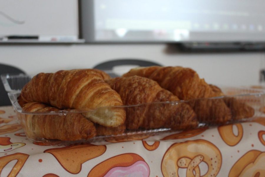 The Croissant Club is one of the biggest clubs on campus… more than 50 students drop by every week to pick up their croissant. 