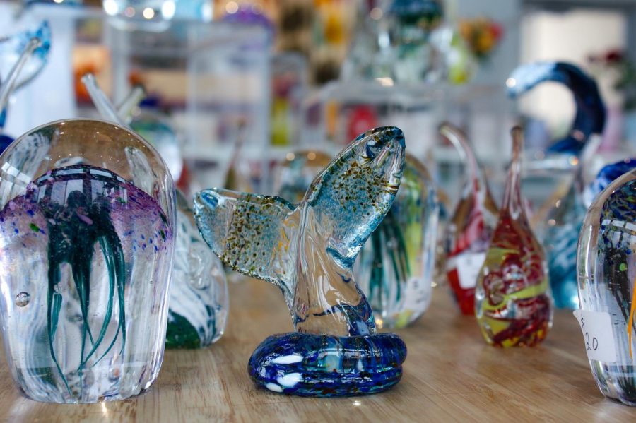  Beyond the workshop, hundreds of glass pieces glimmer in the gift shop. Visitors can take a piece of the studio home by purchasing a premade piece or joining in with the Make-your-Own program.