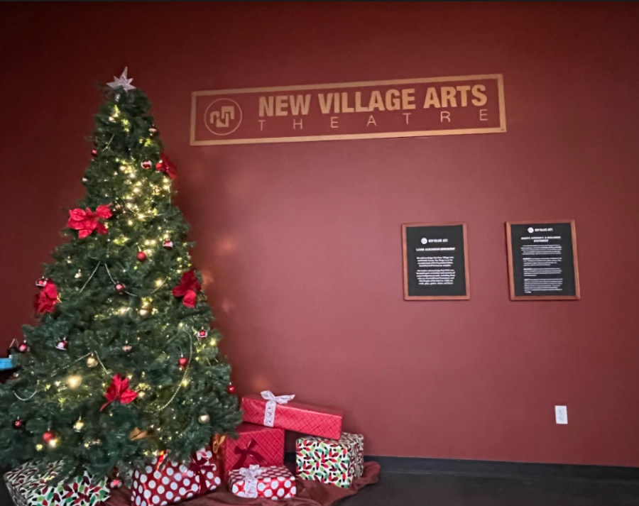 New Village Arts welcomes it’s audience with  Christmas decorations. In January, the building will go through major renovation. During this time, plays will be hosted in the Oceanside theater. 