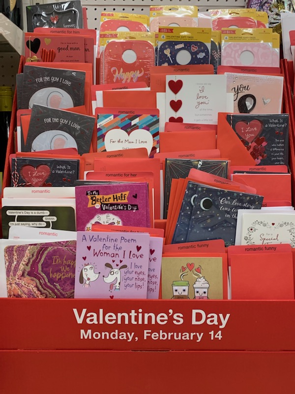 Target has an abundance of cute Valentine’s Day cards that are sure to brighten someone’s holiday. Cards have been a simple yet meaningful gift to give with sweet messages scribed on the inside as well as the outside.
