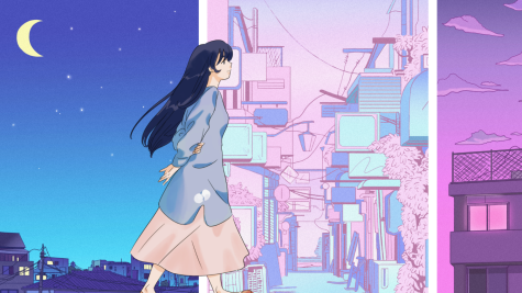 An anime character walks across a variety of scenes. These upcoming series build upon animes reputation for beautiful imagery and soothing graphics. 