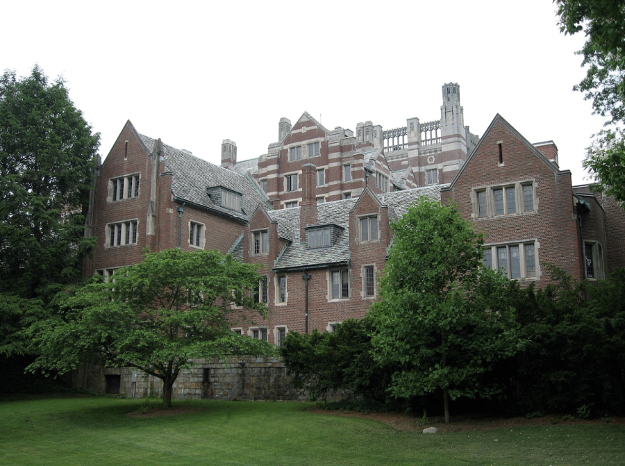 The Wellesley College Founders Hall displays the university’s unique and historical architecture. Wellesley is located in Wellesley, Massachusetts, and is known for alumnae like former U.S. Secretary of State Hillary Clinton.