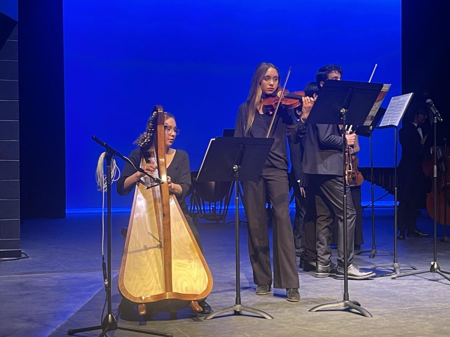 Violinist Dodi Francis and Harpist Catalina Francis perform “The Swan” by Camille Saint-Saëns. This opening performance was arranged by Isxno. 