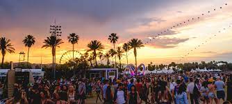 The sun sets as festival-goers explore what’s more than just a music festival. The experience is not just about the music, but also the socialization aspect of the event