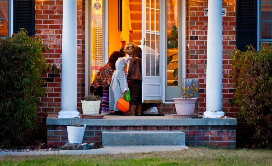 I was in Ankeny, IA to go trick-or-treating with my nieces.  They were super cute of course.

But the funniest part of the night was a friend's too-young-to-know-any-better little boy grabbing handfuls of candy at each house.  The first time he did so, his dad told him to take just one, but the woman handing out the candy responded, "don't worry, that's ok".

Next house? Same thing: dad telling his little boy to take just one.  But this time, the little boy in the most innocent voice responded, "Daddy, don't worry, it's ok".

And thus began the greatest amount of candy ever retrieved in one night.