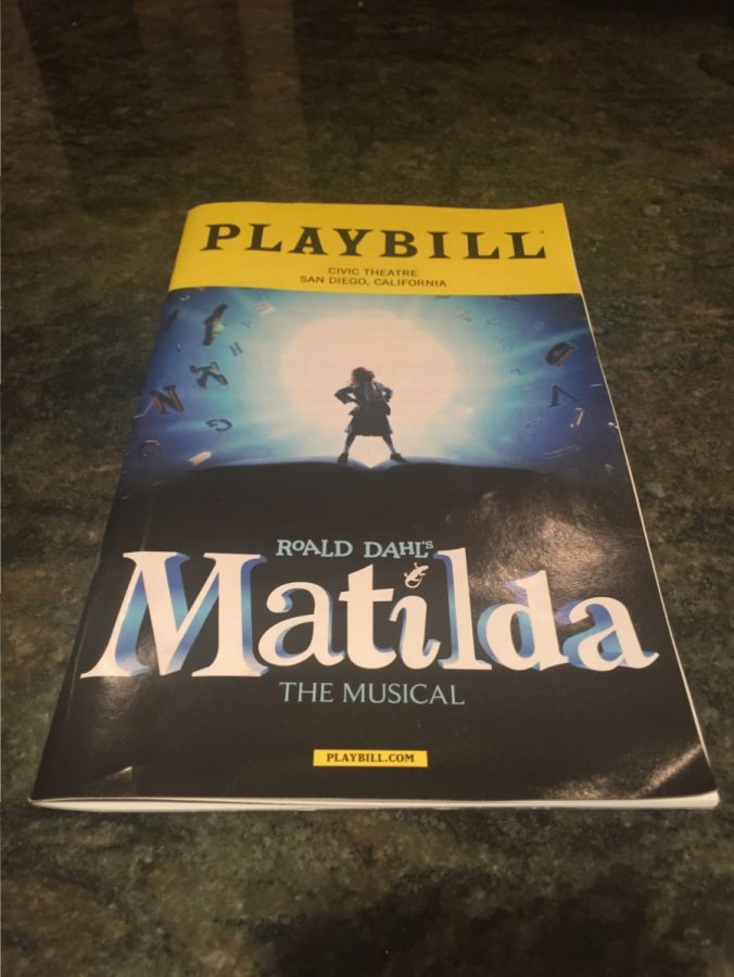 The playbill to the Broadway tour of Matilda is full of the lives of the amazing cast and crew who put on a wonderful performance. 