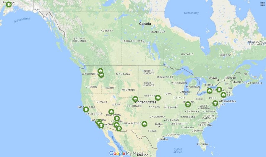 Class of 2017 College Committment Map