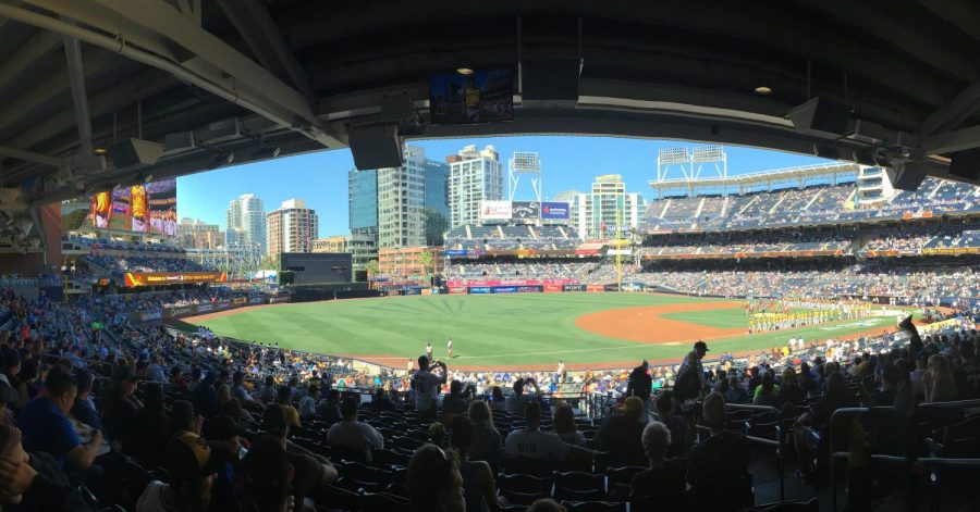 Petco Park filling up during the MLB All-Star Game in 2016 