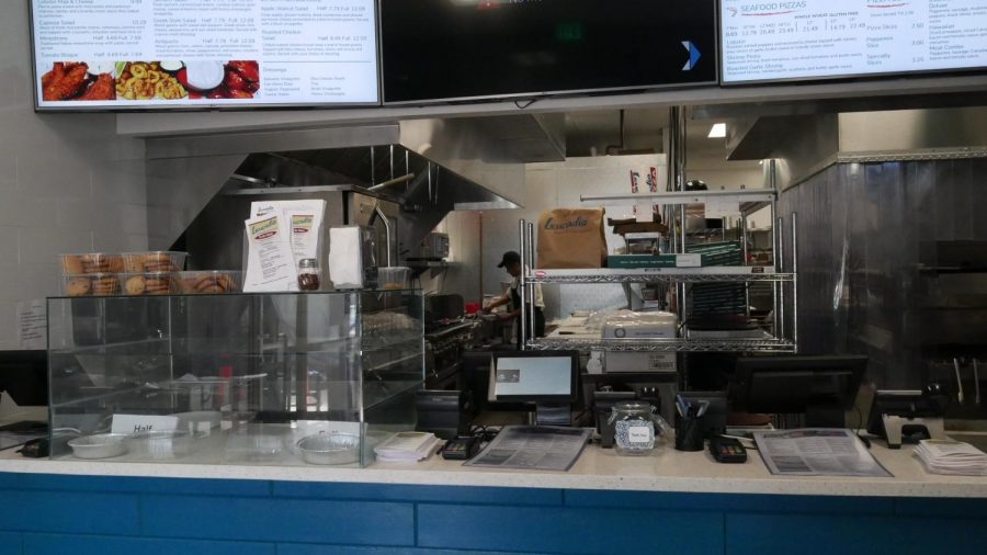 A large kitchen for preparing the delicious italian menu.