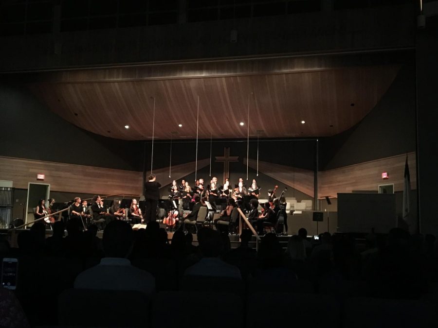 SCHS orchestra performing ¨The Labyrinth and the Mad King.¨