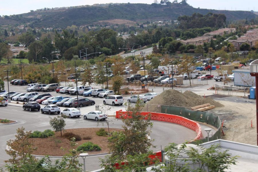 View of the parking lots from the 3rd story.