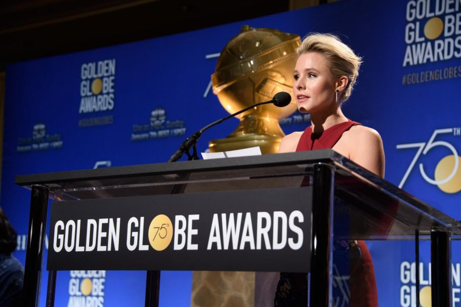 Actress Kristen Bell Announces All The Nominees For The 2018 Golden Globes 
