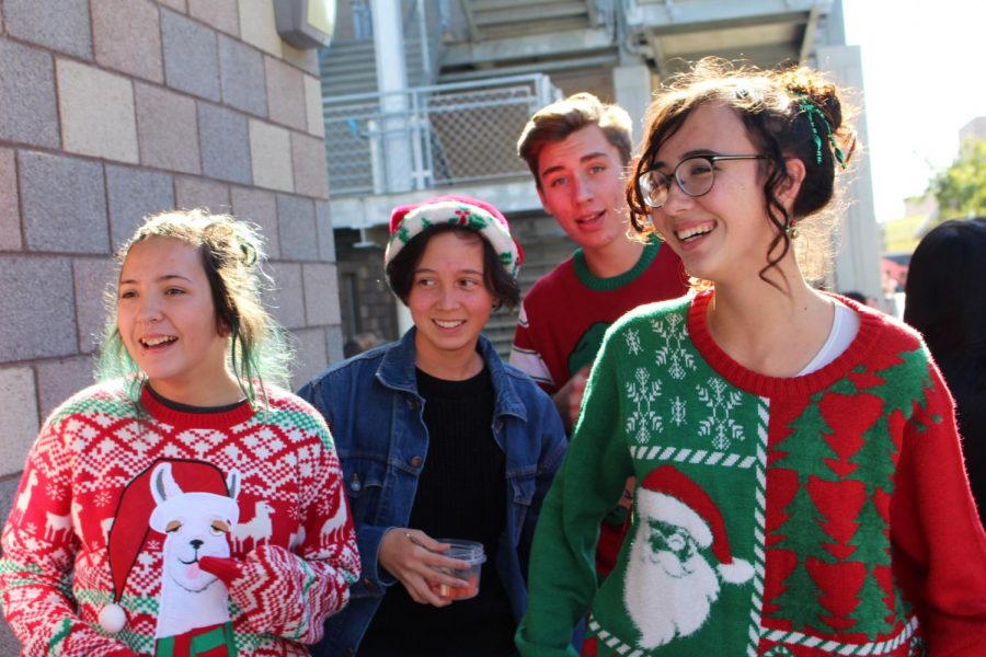 On the last day of school before winter break, students demonstrated their holiday spirit by showing off their ugliest Christmas sweater.
