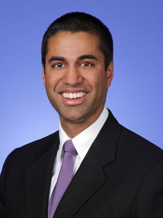 FCC Chairman Ajit Pai, the man who spearheaded the action to repeal the Net Neutrality
regulations. Courtesy of FCC.gov