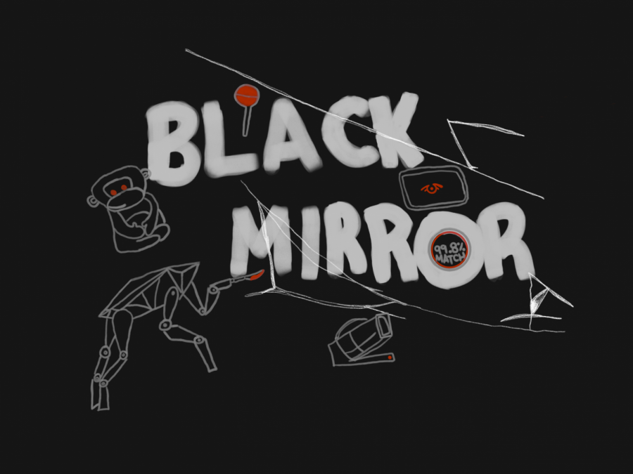 Black Mirror season four addresses multiple issues including fatalist dating apps, transferring consciousnesses, and privacy of the mind. The episodes give insight to the faulty dystopian worlds while mirroring our faulty world.