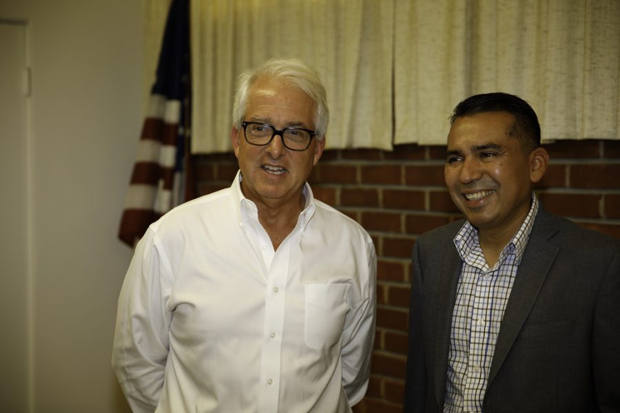 John Cox speaks to voters in Sacramento about issues such as gas tax.