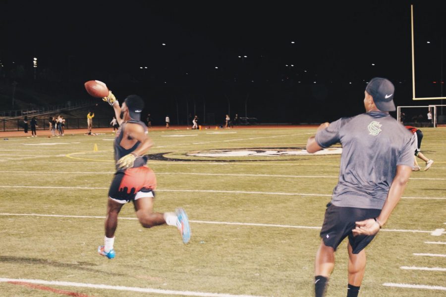 Coaches Desean and Brandon seen practicing for the Students v.s. Staff Game. Both of the coaches surprised everyone when it was announced that they would members of “The Detention Room.”