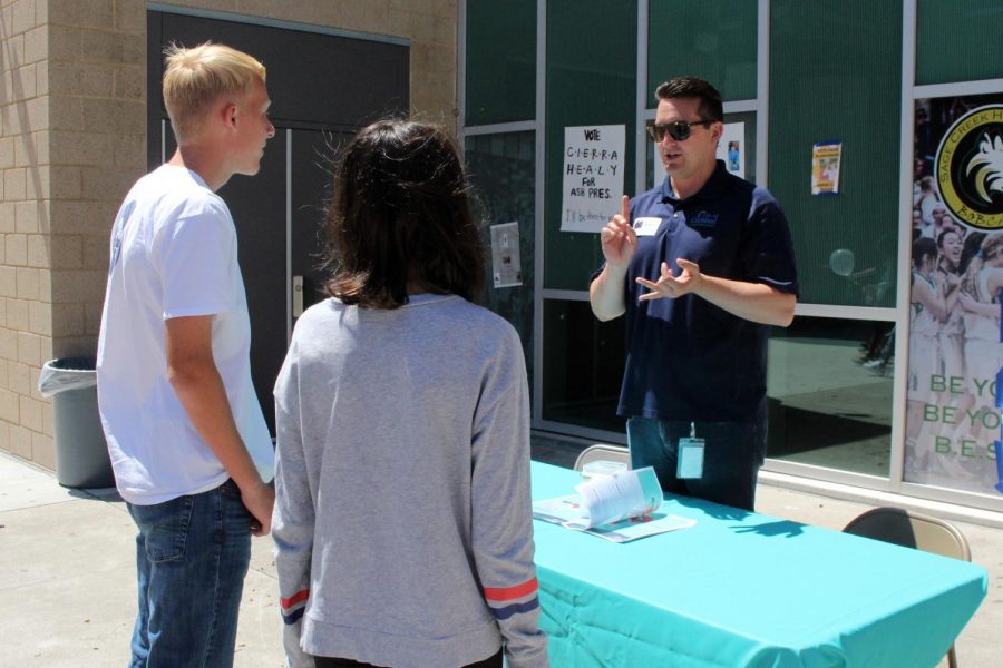 On Wednesday, Sage Creek students learned more about Carlsbad Rec. and Pine Ave. community center’s music and arts competition called Amped. Held on Saturday, May 11 at the Pine Avenue Community Center, Amped is music throwdown, student film showcase and art exhibit that is open to students age 14 to 18.