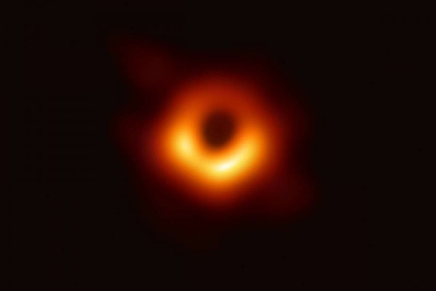 This is the first real image of a black hole. Although it may not look like much, this image took eight telescopes, four continents and over two years to create.