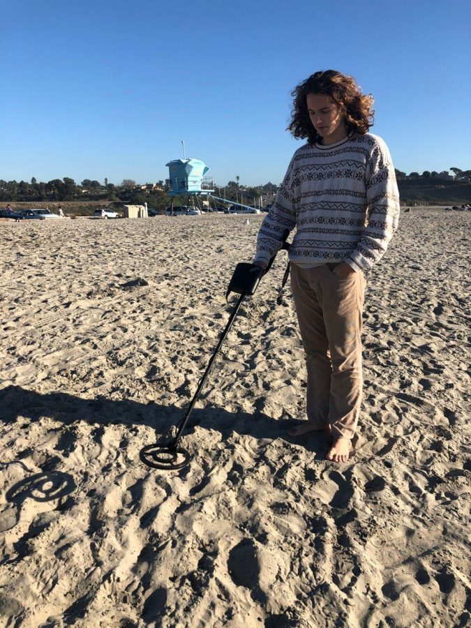 Beck Rinks is seen walking on the beach using his metal detector hoping he discovers various treasures. Rinks has a multitude of hobbies whether it’s playing soccer or going to the beach. 