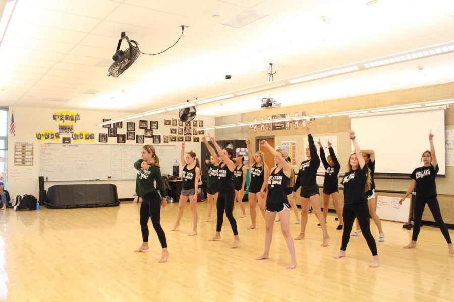 The dancers rehearse a intricate and complex routine. Many of their dances take hours to learn and multiple practices to perfect.