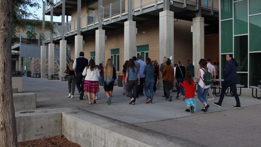 A campus tour led by students is conducted after school on Wednesday. The tour started at 3:30 p.m. and ended at around 4:35 p.m.