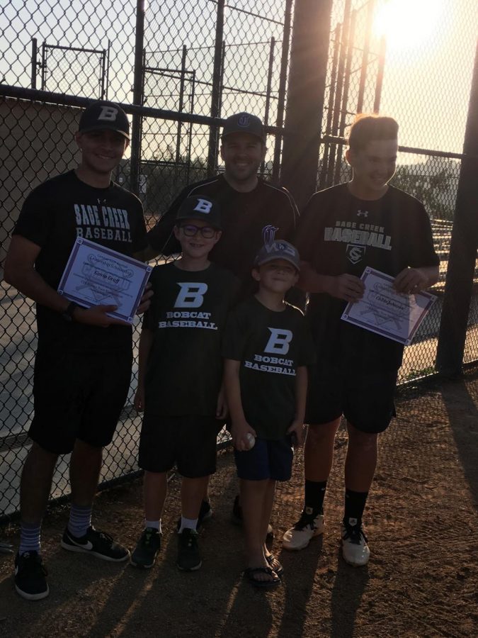 Gavin Graff and Collin Johnson both receive their scholarships after coaching the season.  The scholarships were given in light of their leadership to the team. 