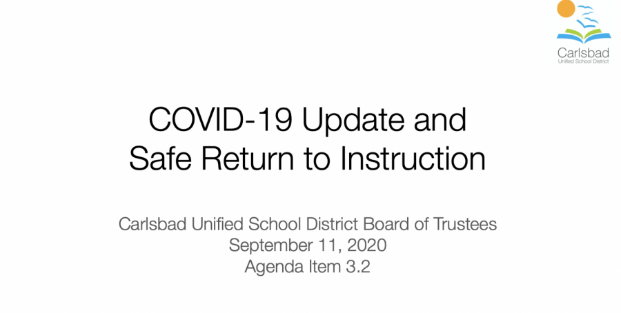 The CUSD board of trustees met on Sept. 11 to make their final elementary reopening decision. The goal was to find a plan that would be the best transition from online to at campus learning.