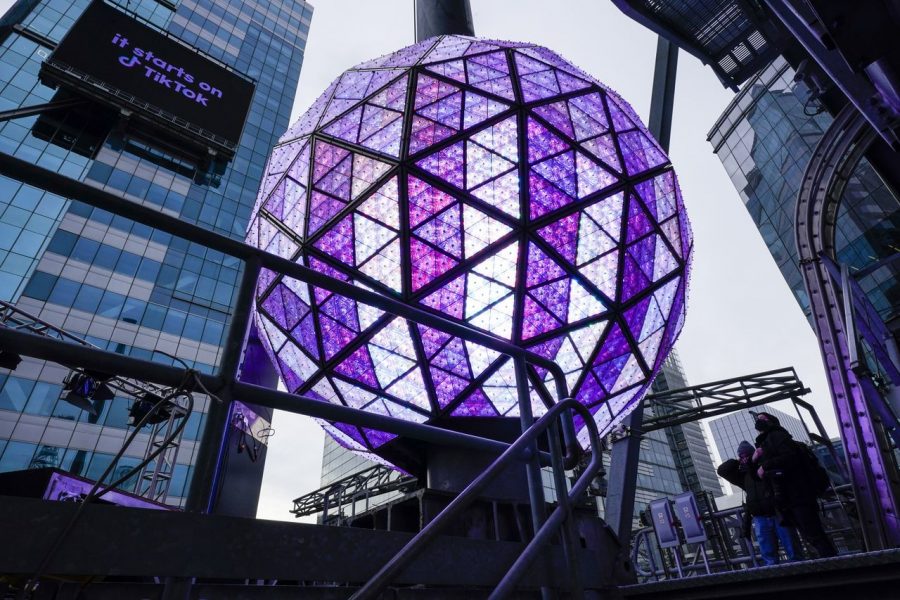  The New York Times Square ball drops on the night of Dec. 31 welcoming us into 2021.  This has been a tradition in the United States since 1907.