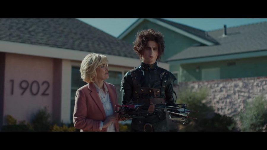 Winona Ryder and Timothy Chalamet star in a parody Cadillac commercial, “Edgar Scissorhands.” Ryder now plays alongside the cutting character once again after her appearance in the 1990 film, “Edward Scissorhands.” Chalamat plays a man who can’t enjoy many of the little things in life due to his rather sharp hands, but in the commercial, his problems are solved once he is able to drive a new Cadillac.