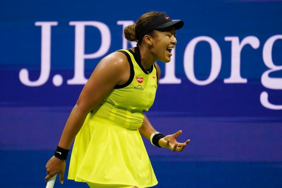 Naomi Osaka frustrated after loss against Leylah Fernandez in the 2021 U.S. Tennis Open. After winning the competition just the year before, Osaka’s loss came as a surprise to many fans and sports professionals. 