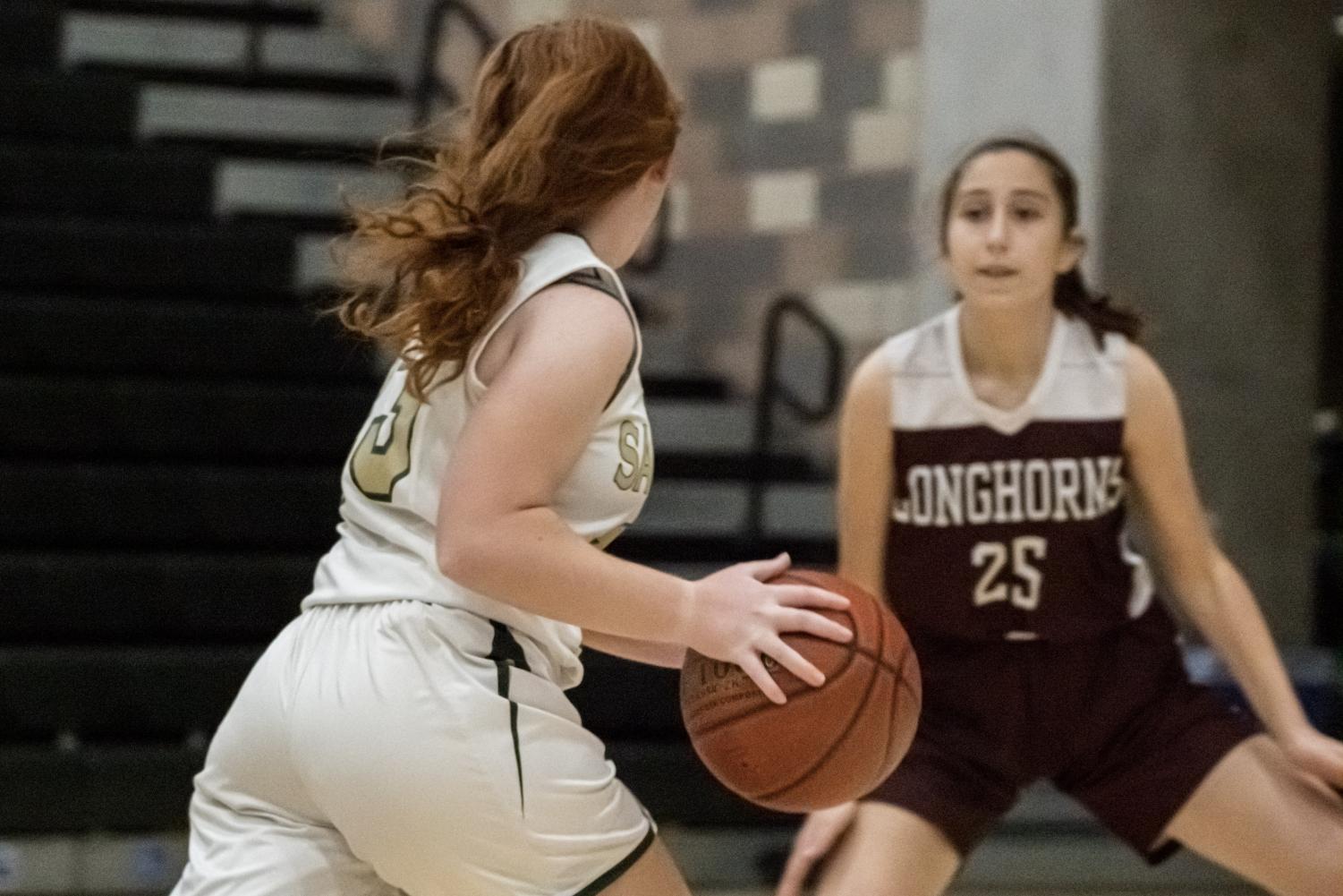 JV Girls Basketball in their Final Game of the Season