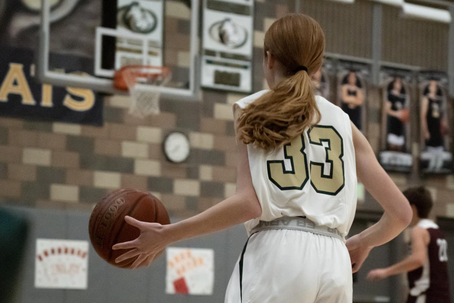 JV Girls Basketball in their Final Game of the Season