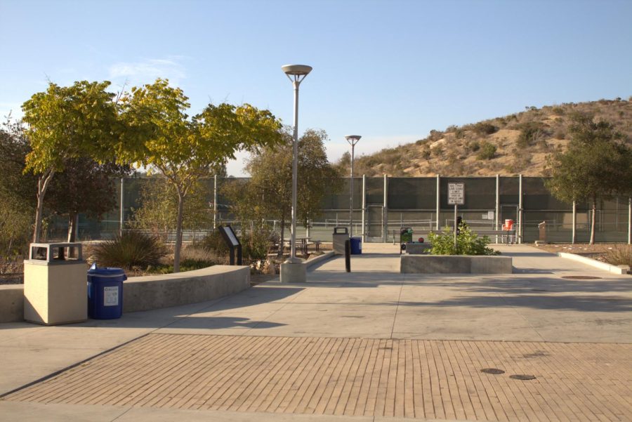 Sage Creek´s tennis courts, home to the girls and boys teams. The girls team is excited to host many matches at their home courts this season. 