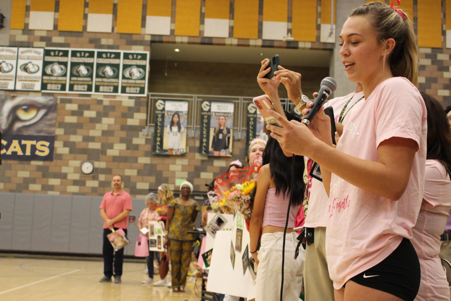 Girls Volleyball Celebrates Seniors Night