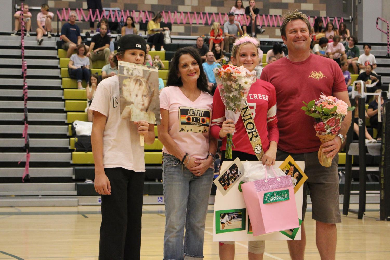 Girls Volleyball Celebrates Seniors Night