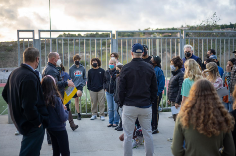 Principal “Shoe” leads a group of potential Sage students on a campus tour. Mr Schuveiller works hard to make all students feel welcome and heard.