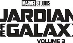 The main logo of the “Guardians of the Galaxy” Movie is presented by Marvel. The brown color of the title might symbolize Rocket  as the main character or the grittiness of the film. Licensed Under CC BY-SA 4.0. 