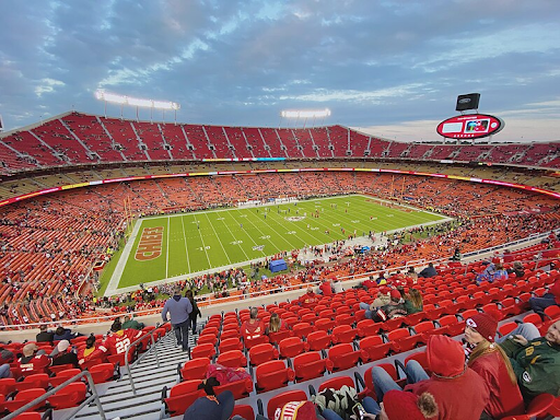 ArrowHead Stadium before the game.
The fans are excited.
