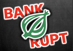 The Onion declares chapter seven bankruptcy. After a severe bout of writer's block, The Onion declared that it would be shutting down after almost 40 years of operation.
