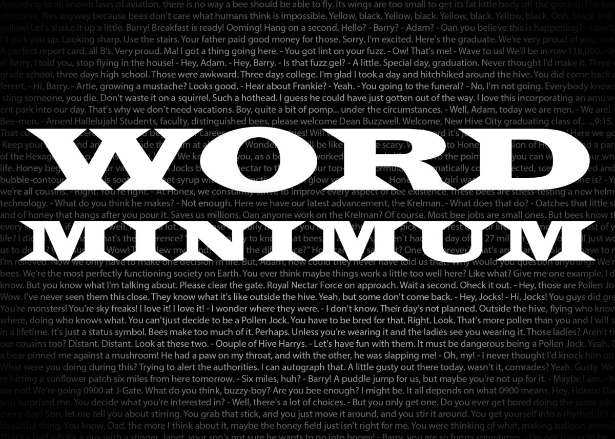 The Sage introduces a new word minimum for articles. Luckily, it does not apply to captions. 